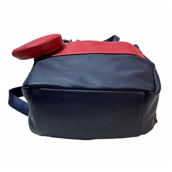 NWT Tommy Hilfiger Red & Blue Medium Backpack With Pouch - Picture 6 of 16